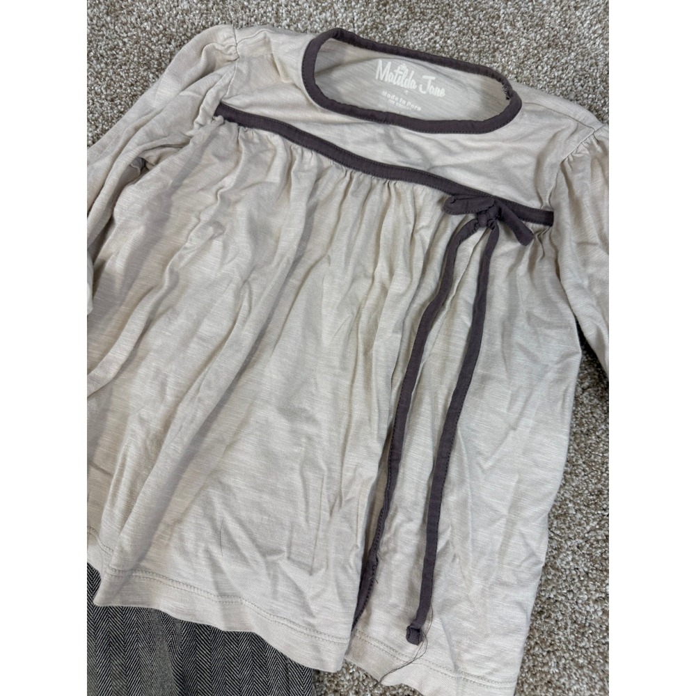 LOT Matilda Jane Girls Herringbone Ruffle Pants Bell Sleeve Tunic Tops 4 - Picture 7 of 9